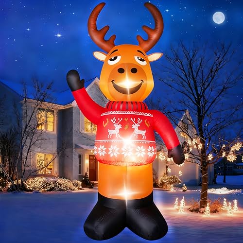 5 FT Christmas Inflatable Snowman Outdoor Decoration with LEDs K4157