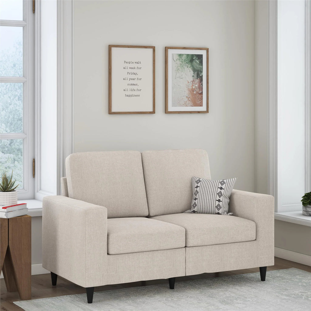 Gray Linen 2 Seater Sofa C94263