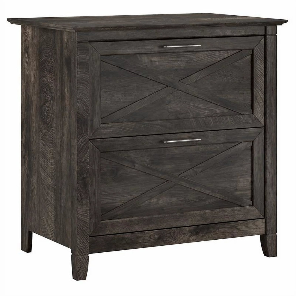 Gray 2 Drawer Wood File Cabinet H88242