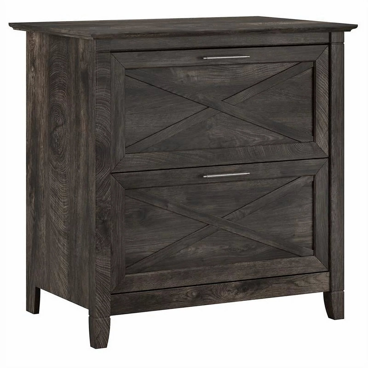 Gray 2 Drawer Wood File Cabinet H88242