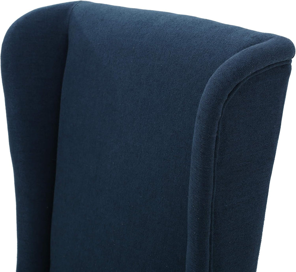 Dark Blue Fabric Dining Chair H392387