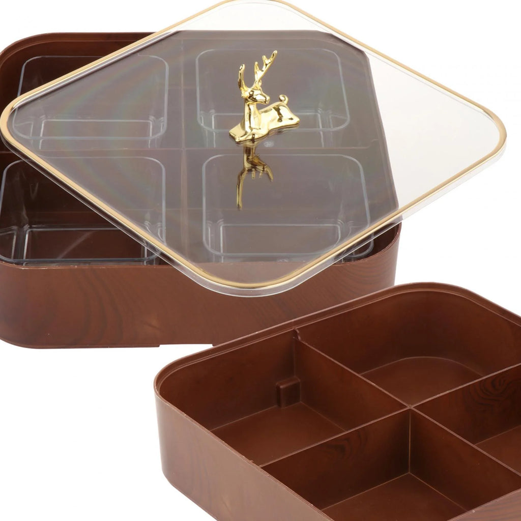 Dried Fruit Snack Candy Tray with Cover P38852