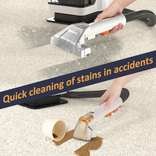 Portable Carpet & Upholstery Spot Cleaner Machine with Brushhead and Solution K7115