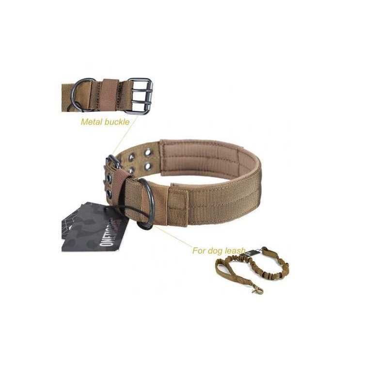 Adjustable Dog Collar with Metal D Ring Buckle K578