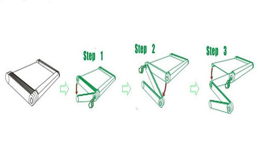 Black Adjustable Aluminum Laptop Desk G304409