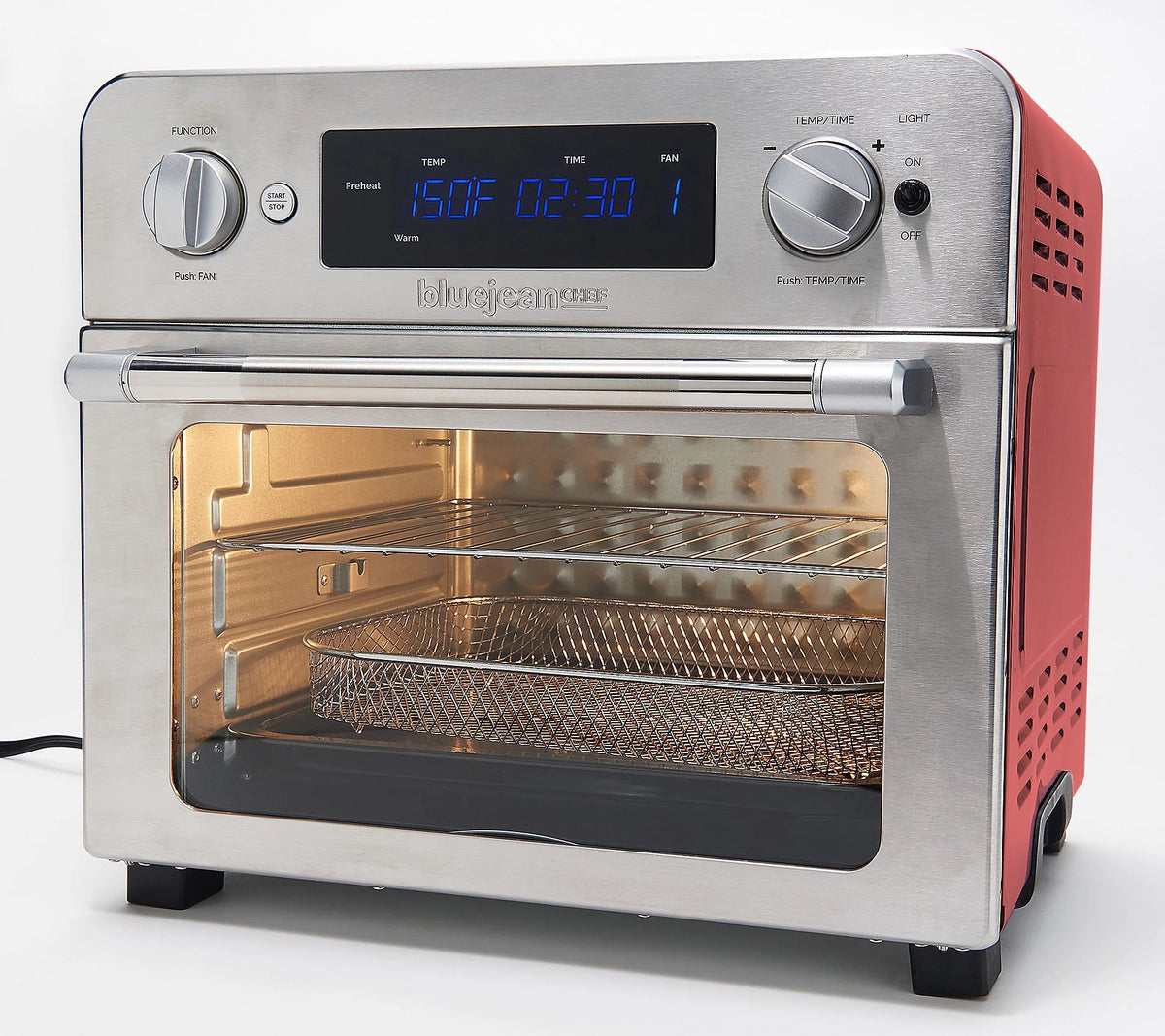 23L Digital Air Fryer Toaster Oven Red Refurbished L436