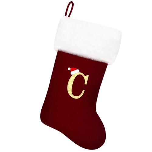 20 Inches Red Velvet Christmas Stockings A941388