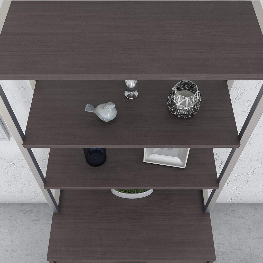 Storm Gray Bookcase Hutch D23794