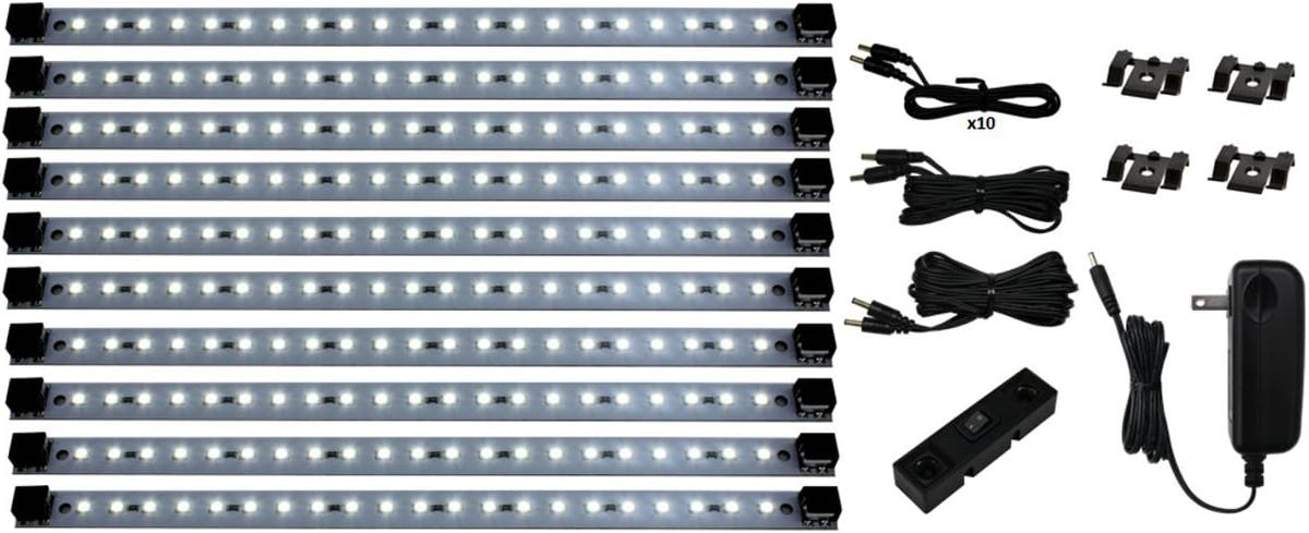 21 LED Under Cabinet Lighting Cool White 24 Watt 12V DC E508850