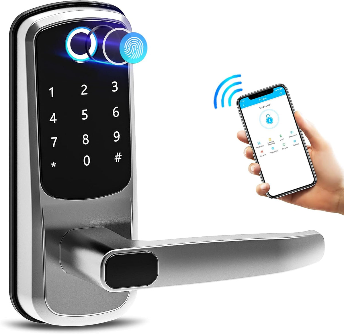Fingerprint Bluetooth Smart Door Lock C905813