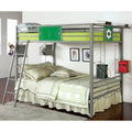 Green Metal 5-Piece Bunk Bed Set N451413
