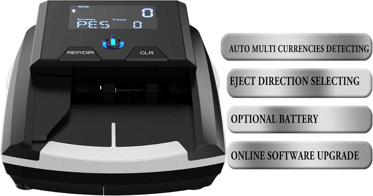 Automatic Counterfeit Bill Detector 3-Way Multi-Currency Checker K82756