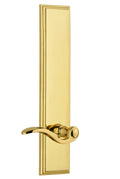 Polished Brass Tall Plate Passage Lever U7975