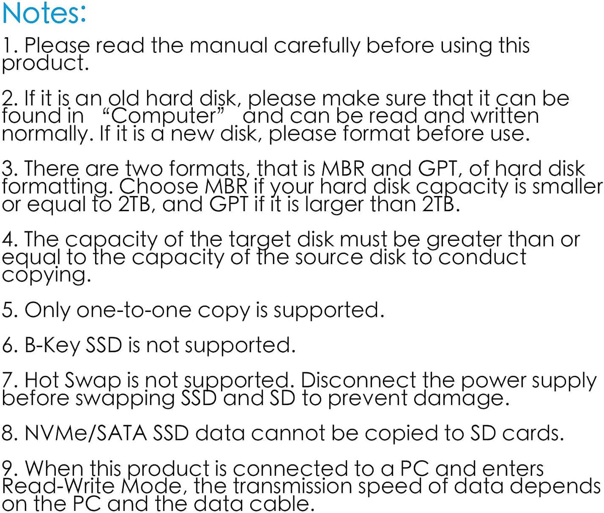 M.2 NVME/SATA SSD Docking Station V71765