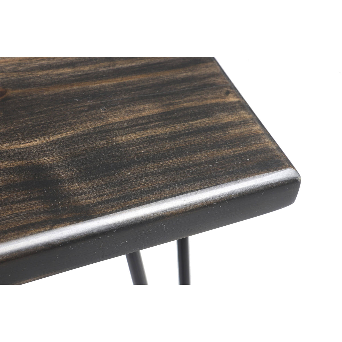 Dark Brown Wood Bench H558