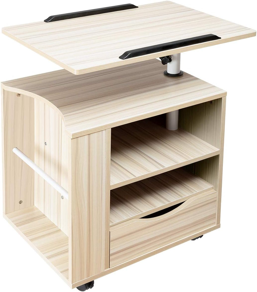 Black Wooden Nightstand with Drawers H924210