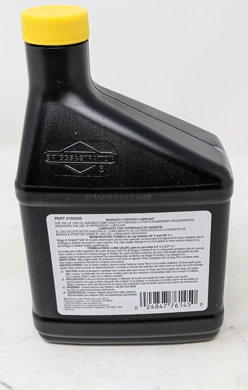 SAE 30 Engine Oil 18oz Bottle and Fuel Treatment Pack of 2 D78767