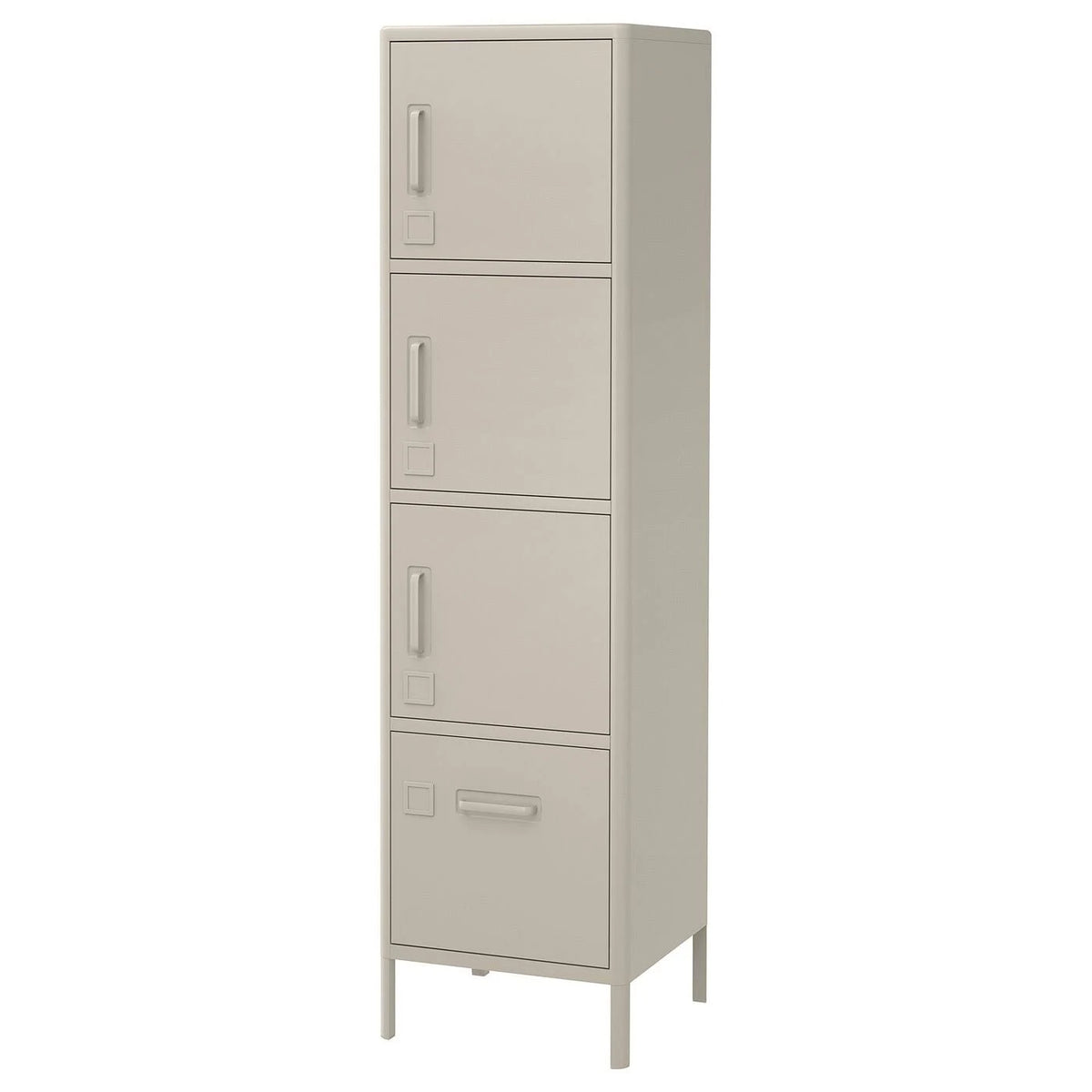 Beige High Cabinet with Drawer and Doors L96387