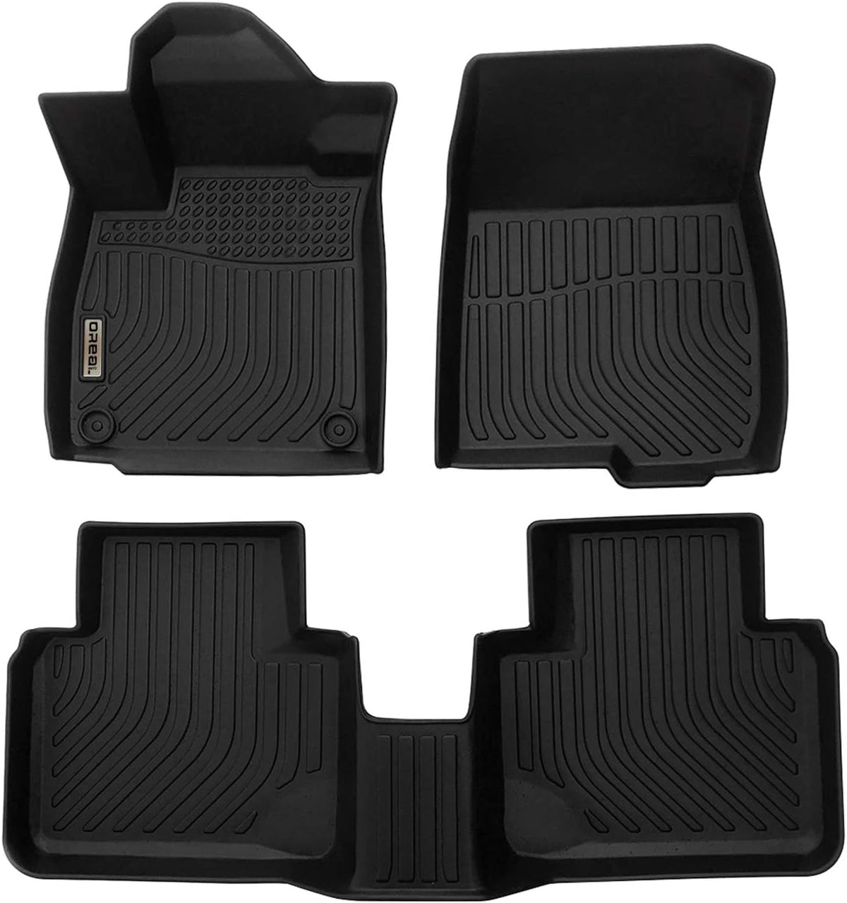 Black TPO Floor Mats Liners Front and Rear C67297