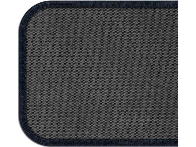 Set of 12 Skid-Resistant Carpet Stair Treads Navy Blue 8 in. x 23.5 in. Z74468