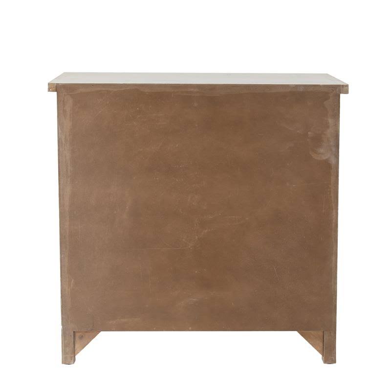 Rustic Wood Floral Accent Cabinet Q66326