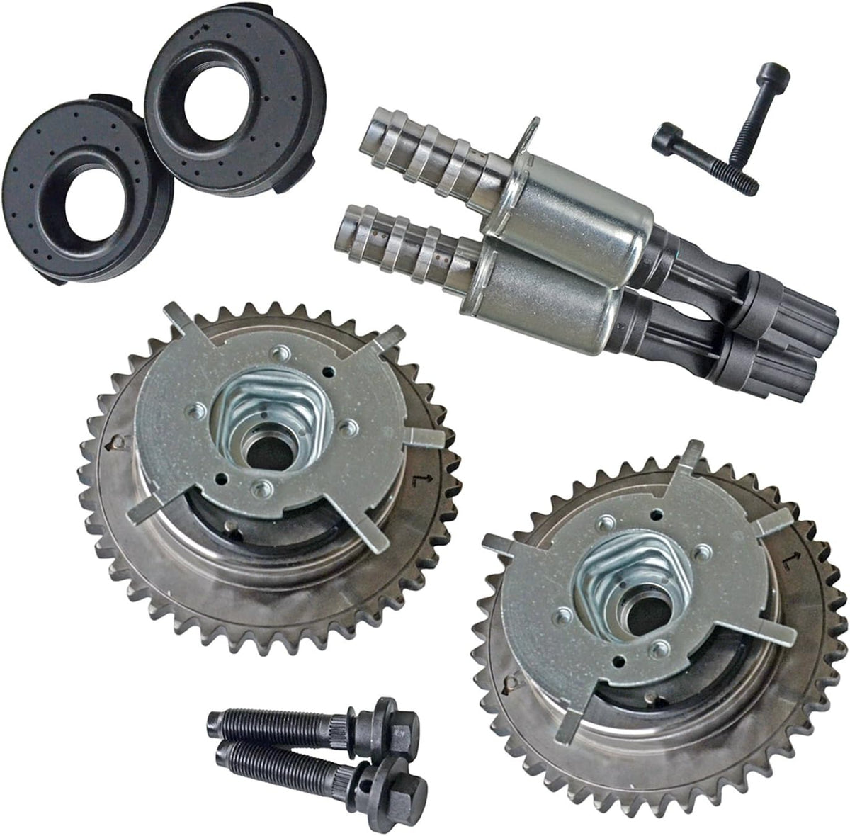 Variable Camshaft Timing Cam Phaser Kit with VCT Solenoids 4.6L 5.4L 3V Engine J1302