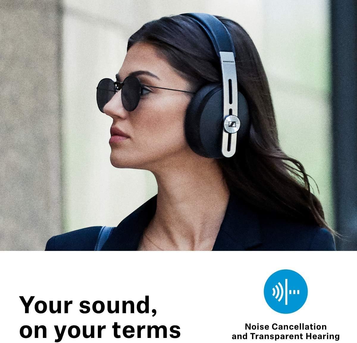 Wireless Noise Cancelling Headphones Black C2741
