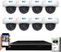 16 Channel 4K PoE IP Security Camera System with 8 Dome Cameras Y1356