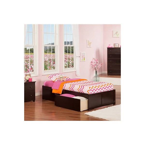 Queen Flat Panel Foot Board with 2 Bed Drawers Z1161