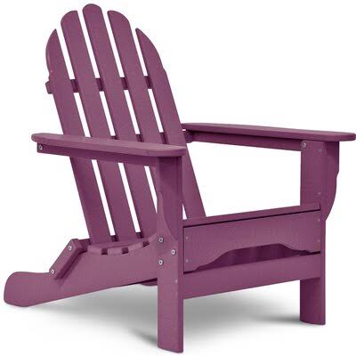 Lilac Plastic Adirondack Chair D748707