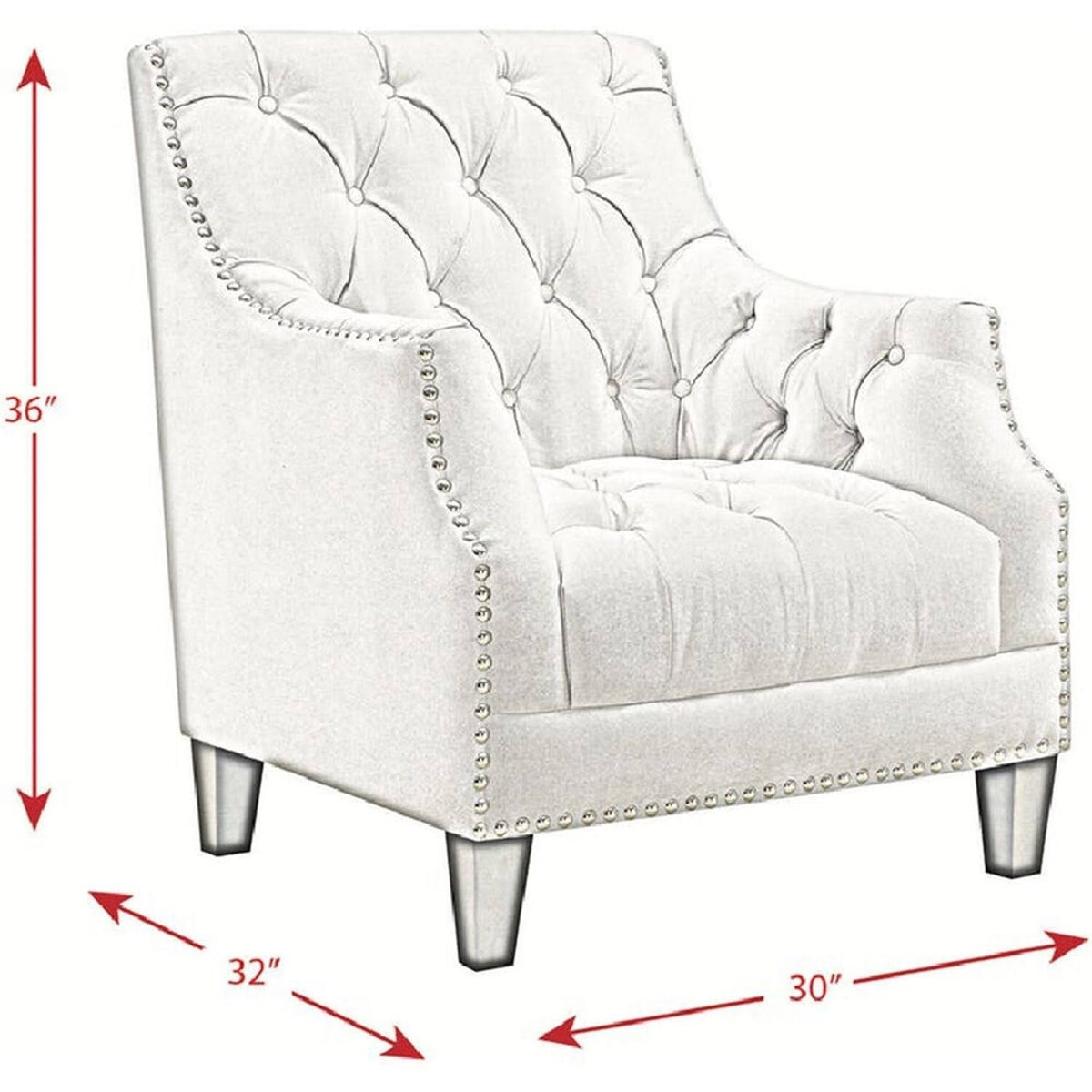 Light Gray Tufted Accent Chair N214082