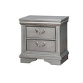 Solid Wood Night Stand with Carvings R896