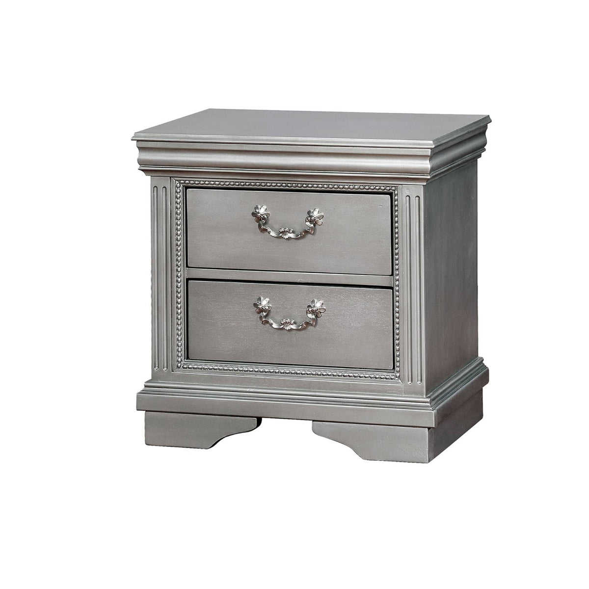 Solid Wood Night Stand with Carvings R896
