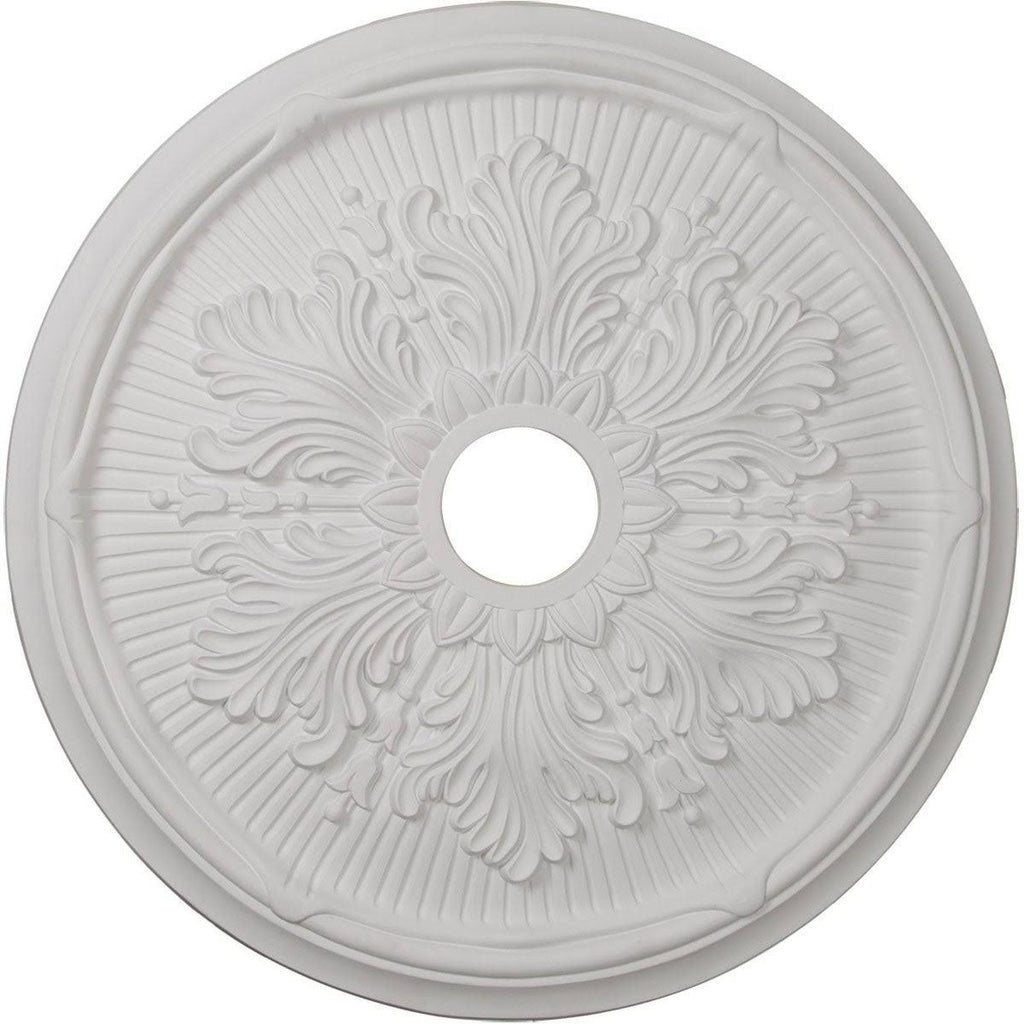 Hand-Painted Ultra Pure White Ceiling Medallion S3290