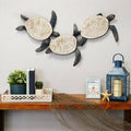 Metal and Wood Carved Turtle Wall Décor X9991