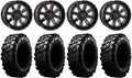 System 3 ST-4 Black 14 Wheels 28 Carnivore Tires 4x110 Bolt Pattern B421