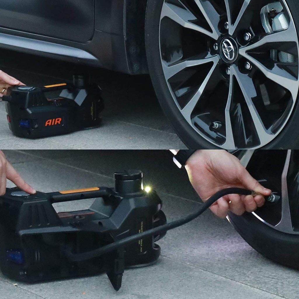 5 Ton 12V Hydraulic Electric Car Jack with Tire Inflator Pump G88267