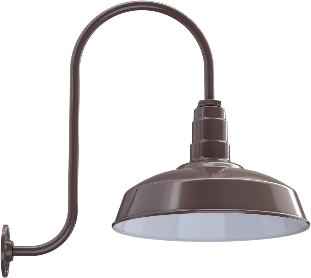 Gooseneck Barn Light 23 Gooseneck Matte Black X491579
