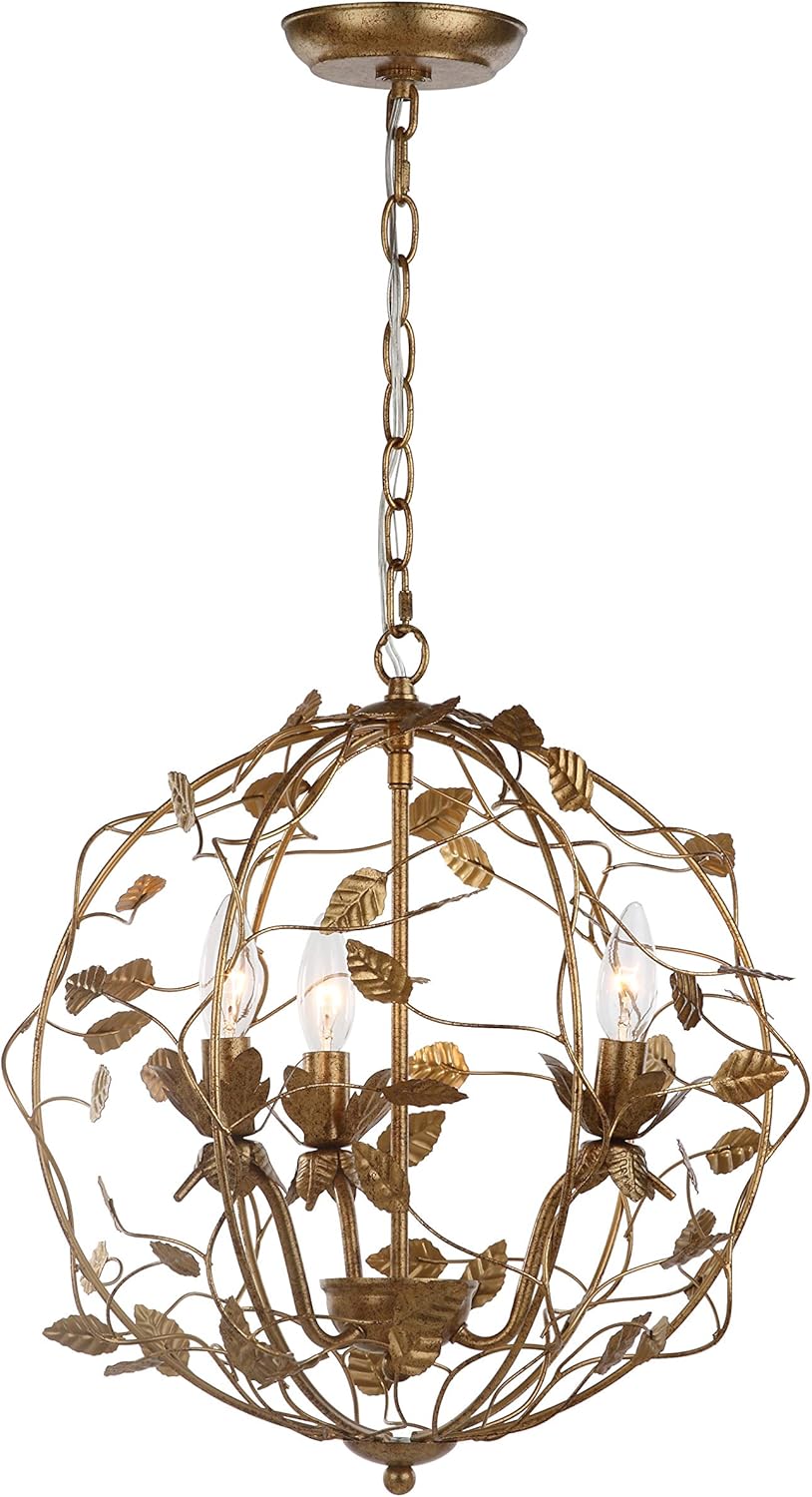 Gold Leaf Chandelier Y5049