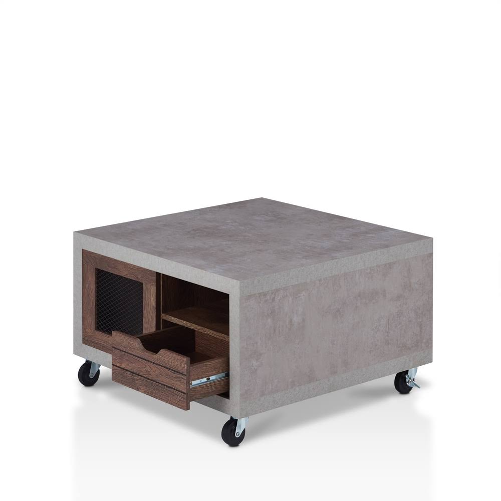 Industrial Multi-Storage Coffee Table Y636268