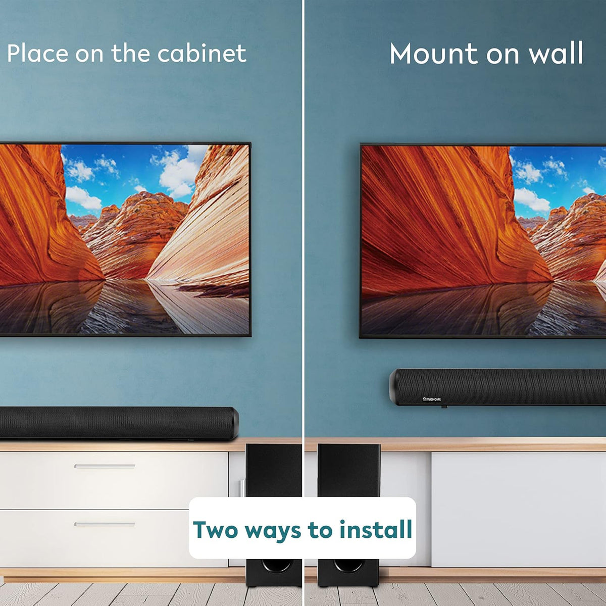28-INCH 120W Sound Bar with Subwoofer R143