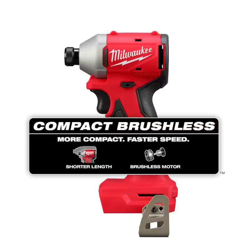18V Brushless Cordless 1/4 in. Compact Impact Driver I9888
