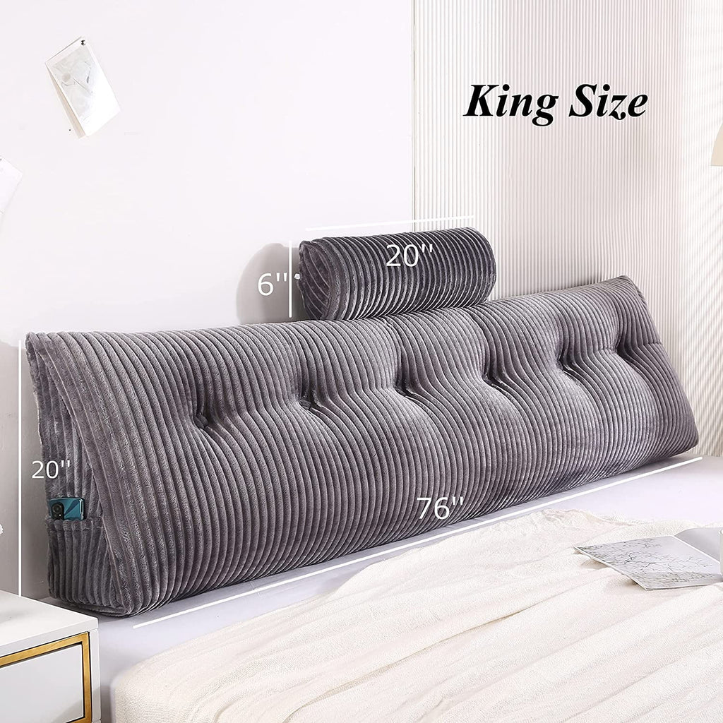Wedge Headboard Pillow Bed Rest Bolster L5041