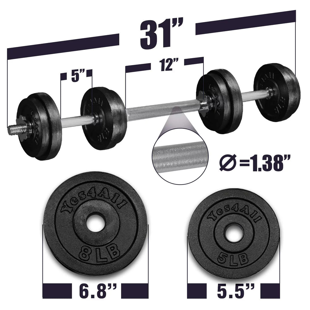 Adjustable 60lbs Dumbbell with Connector P637719