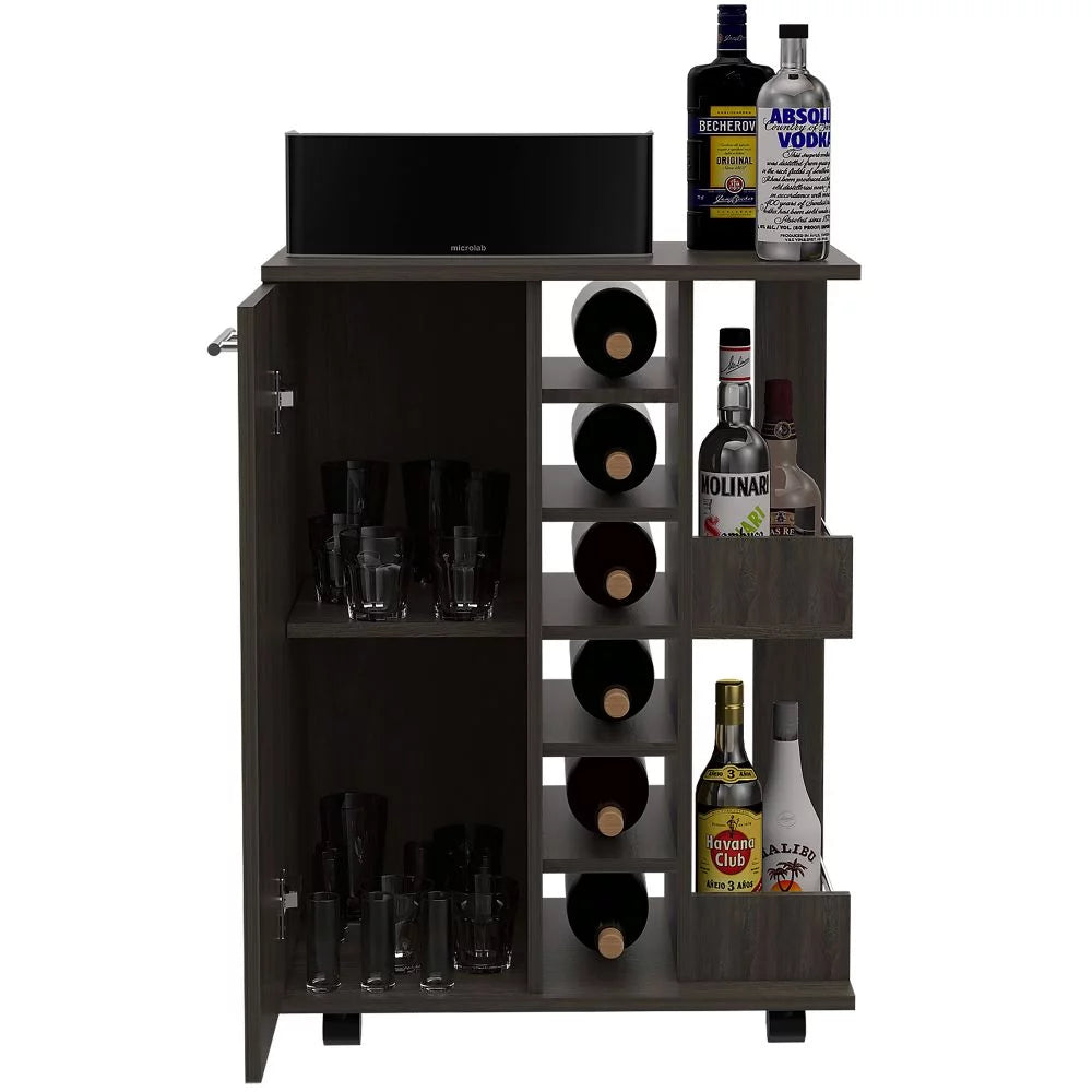 Bar Cart with Four Casters U729869