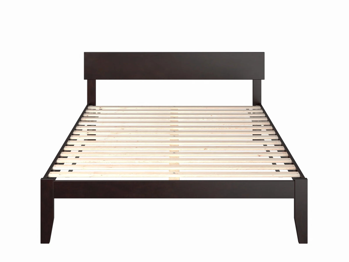 Queen Wood Platform Bed Frame with Headboard K6827