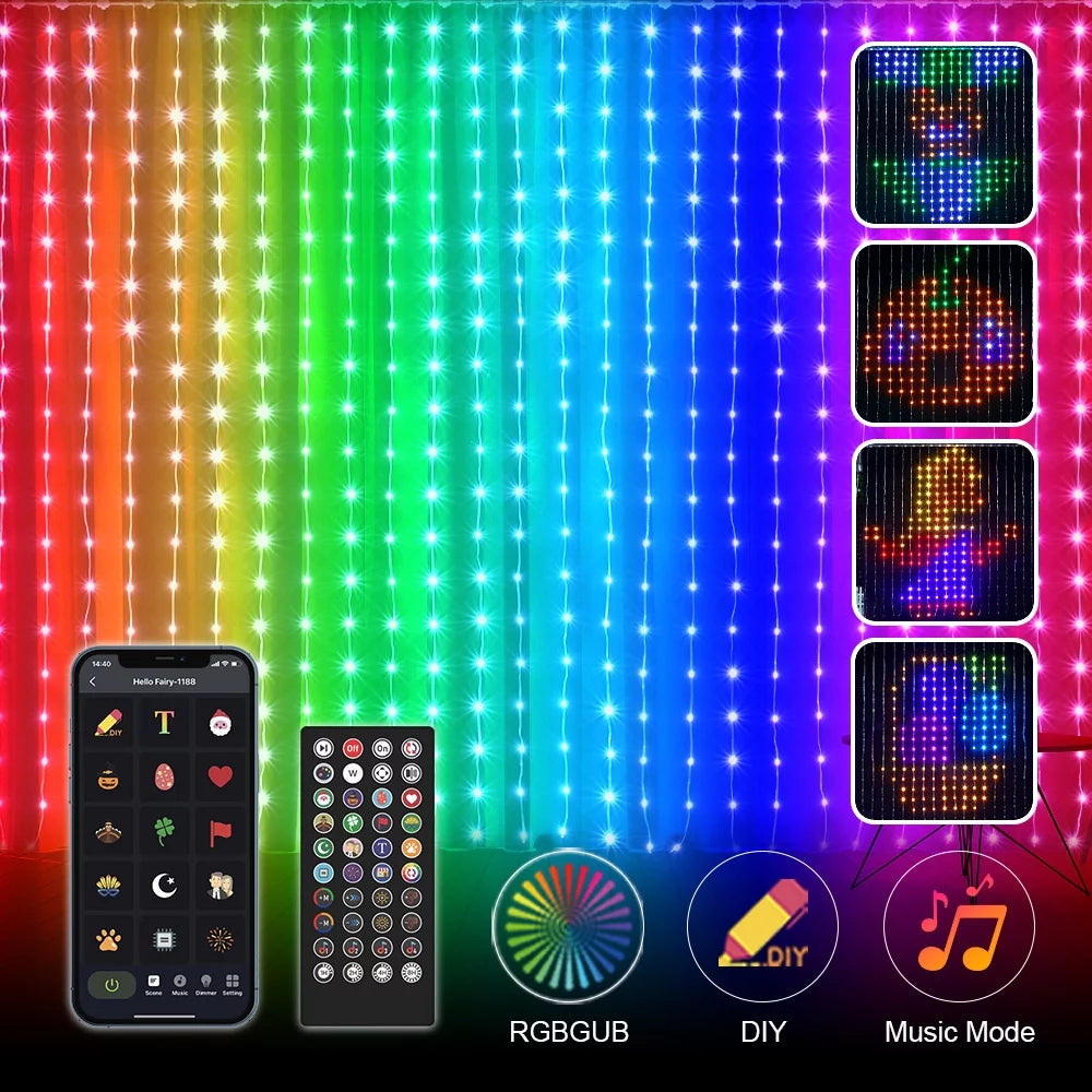 Smart Curtain Lights With App Control P994265
