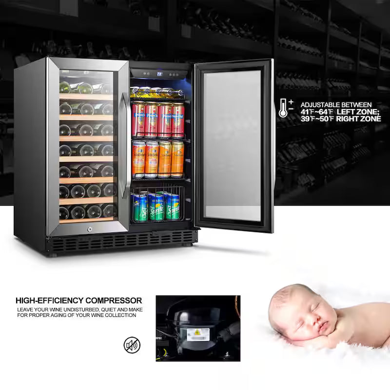 30 in. Dual Zone Beverage and Wine Cooler P5729