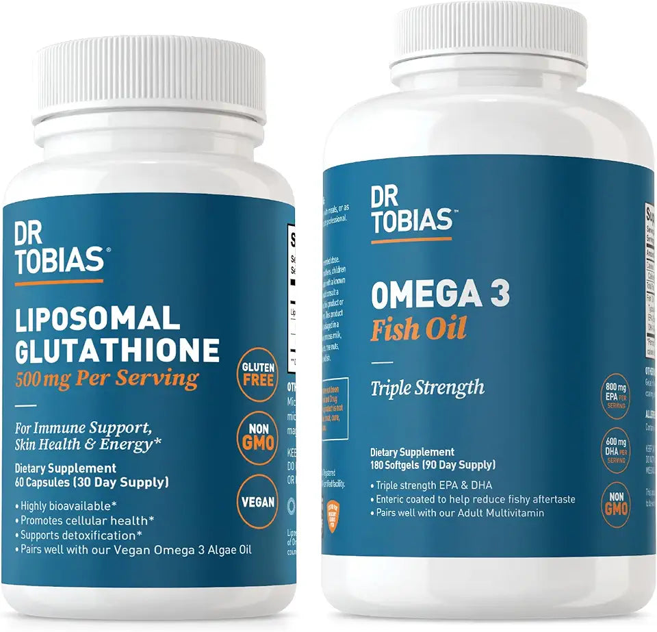 Omega 3 Fish Oil and Liposomal Glutathione E824420