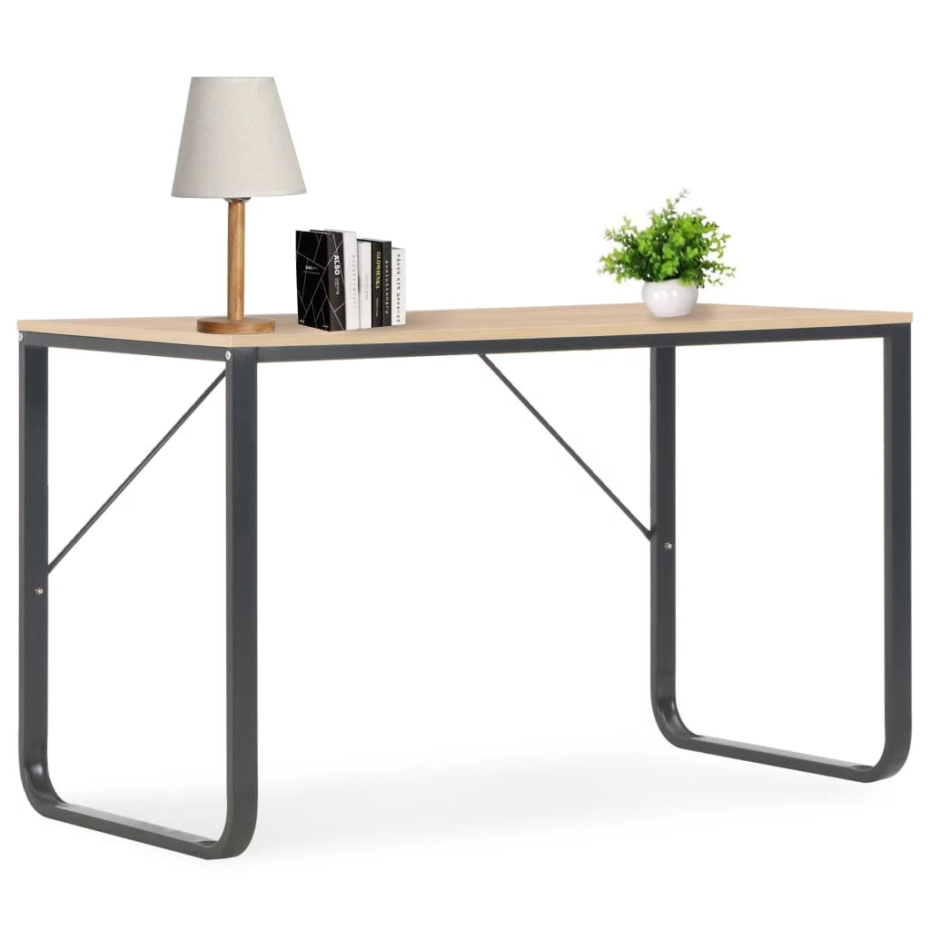 Black and Oak Computer Desk Z55213